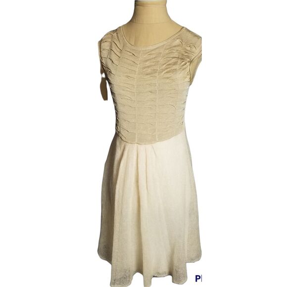 IISLI Evening Dress Mohair Blend. Gold. Size Small. - Picture 1 of 4